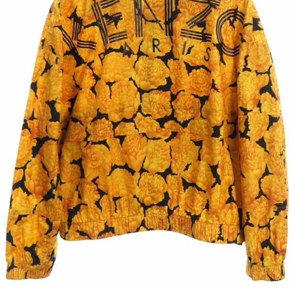 Kenzo PARIS  Golden Peony Floral Print Zip-Front Jacket - Picture 2 of 7
